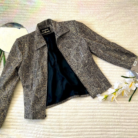 Nordstrom Jackets & Blazers - VINTAGE Nordstrom Snakeskin Town & Travel Jacket